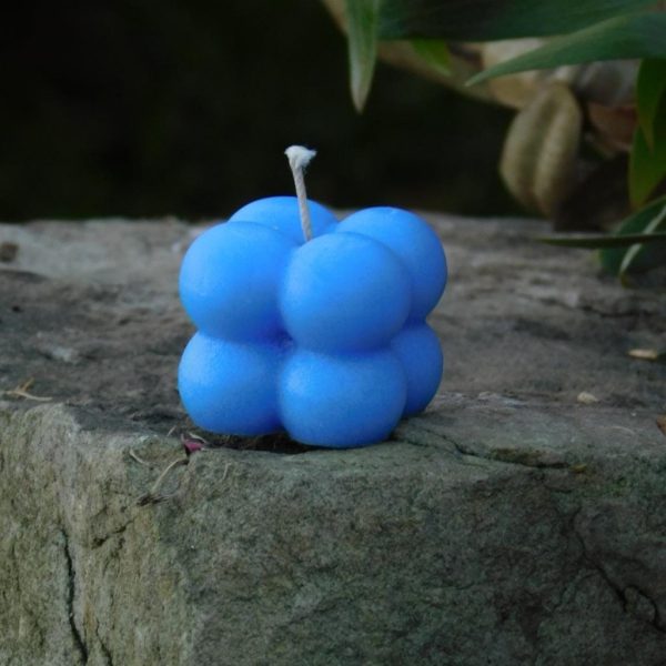 Bubble candles- azul