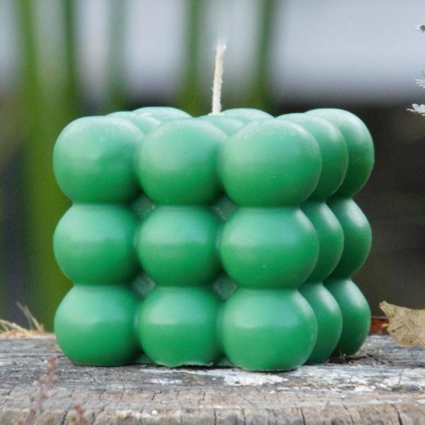 bubble candles verde