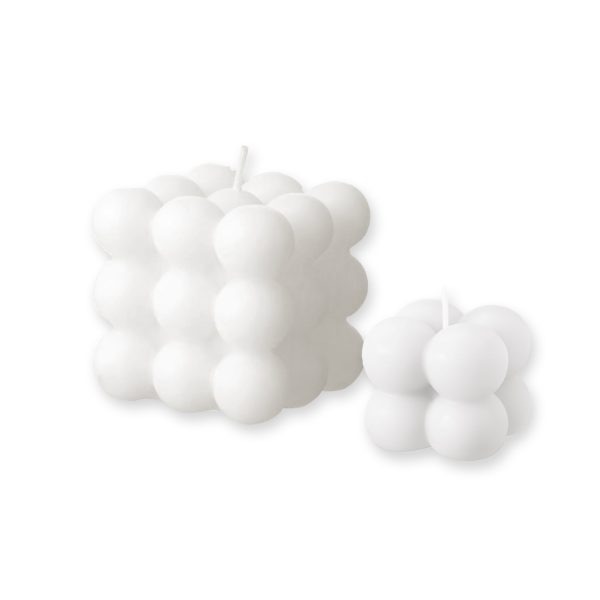 Kit bubble candles x 2 blanca