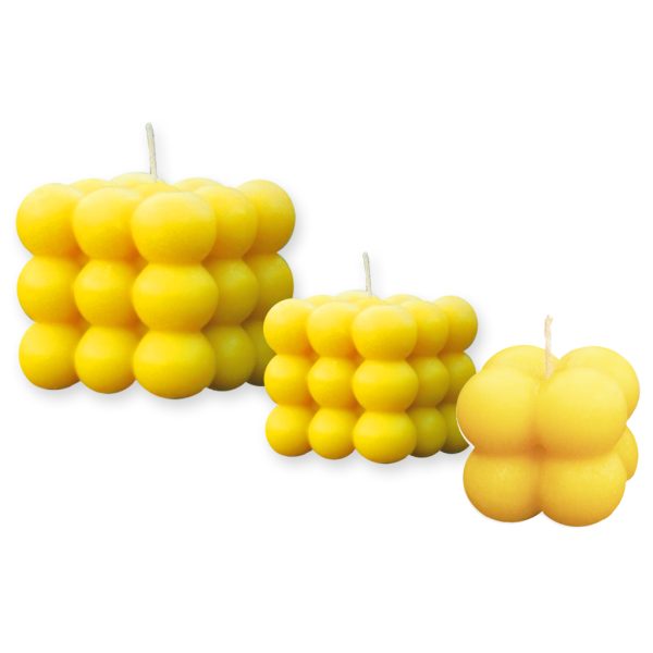 Kit bubble candles x 3 amarillo