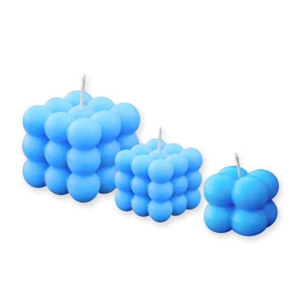 Kit bubble candles x 3 azul